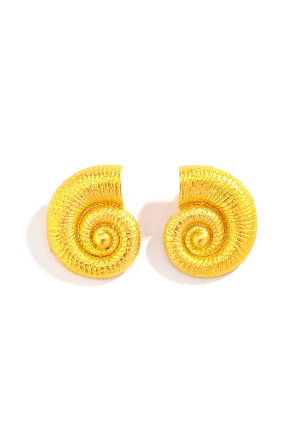 Fashion Woman Conch,snail,shell Charm pendant Earrings Gold Earrings for Women