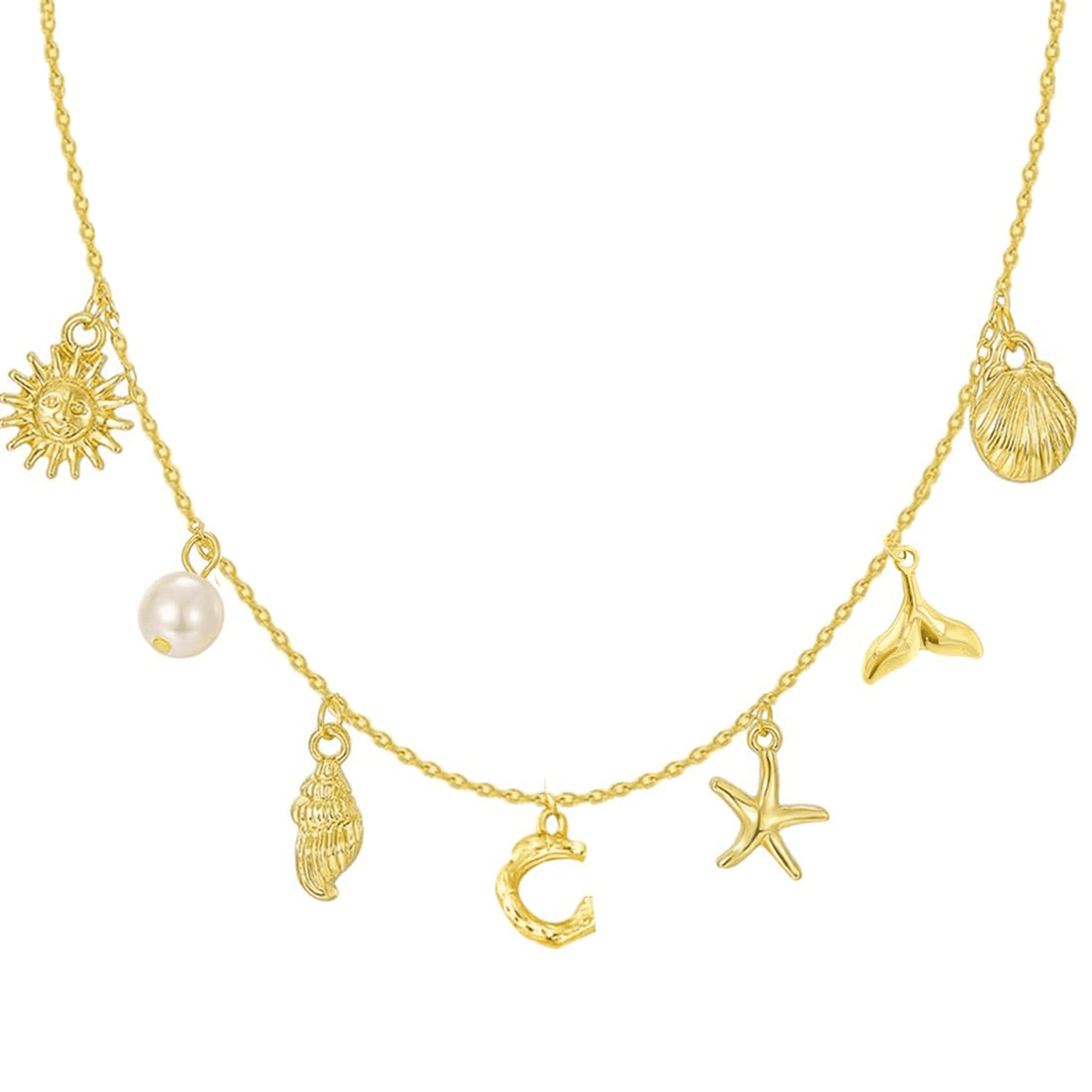 Collier Pendentif Coquillage Plaqué Or - Accessorize - Doré - Neuf