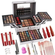 MISS ROSE 132 Colors Makeup Kit All in One,Professional Make Up Kit for Teenage Girl,Makeup Set for Women,Include Eyeshadow/Lipstick/Concealer/Lip Gloss/Eyeliner/Mascara/Makeup Brushes