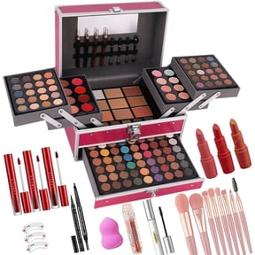 MISS ROSE 132 Colors Makeup Kit for Teenage Girls,Professional Makeup Kit All in One,Makeup Set for Women,Include Eyeshadow/Lipstick/Concealer/Lip Gloss/Eyeliner/Mascara/Makeup Brushes