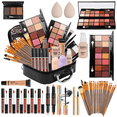 thumbnail image 1 of All in One Makeup Kit for Makeup Storage Bag,2X14 Colors Eyeshadow Palette Liquid Foundation Eyeliner Pencils Contouring Stick Lip Gloss 20Pcs Makeup Brushes For Women Girls Teens, 1 of 7