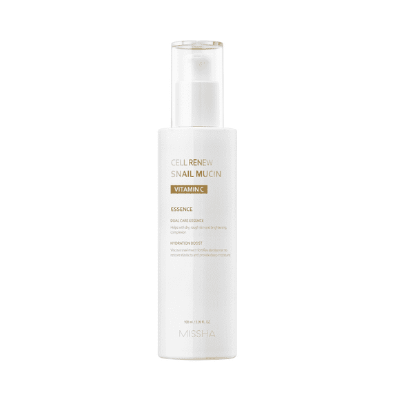 MISSHA Cell Renew Snail Mucin Vitamin C Essence Serum 3.38 Fl oz