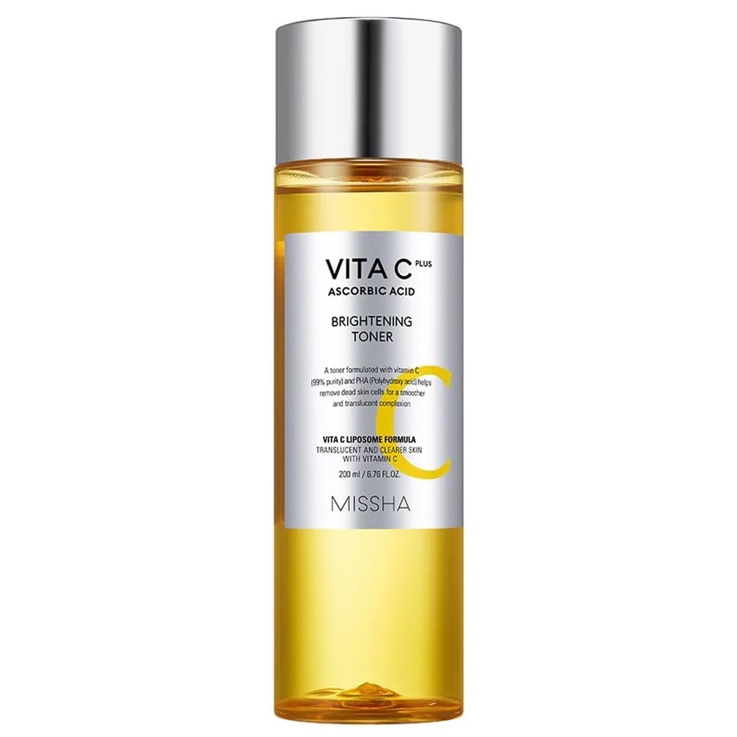 MISSHA Vita C Plus Ascorbic Acid, Brightening Toner, 6.76 fl oz (200 ml)