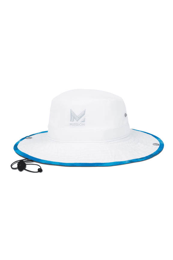 3” Wide Brim Adult Cooling Bucket Hat, Evaporative Cooling Technology, Unisex, Turn Light Gray