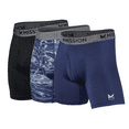 thumbnail image 1 of MISSION 6” Performance Mesh Boxer Briefs, Large - Black, Matrix Camo, Navy, 1 of 1