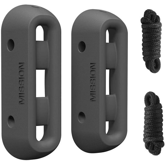 MISSION Boat Gear ICON Boat Dock Fender Bumper Buoy (2 Pack w/ Fender Lines)