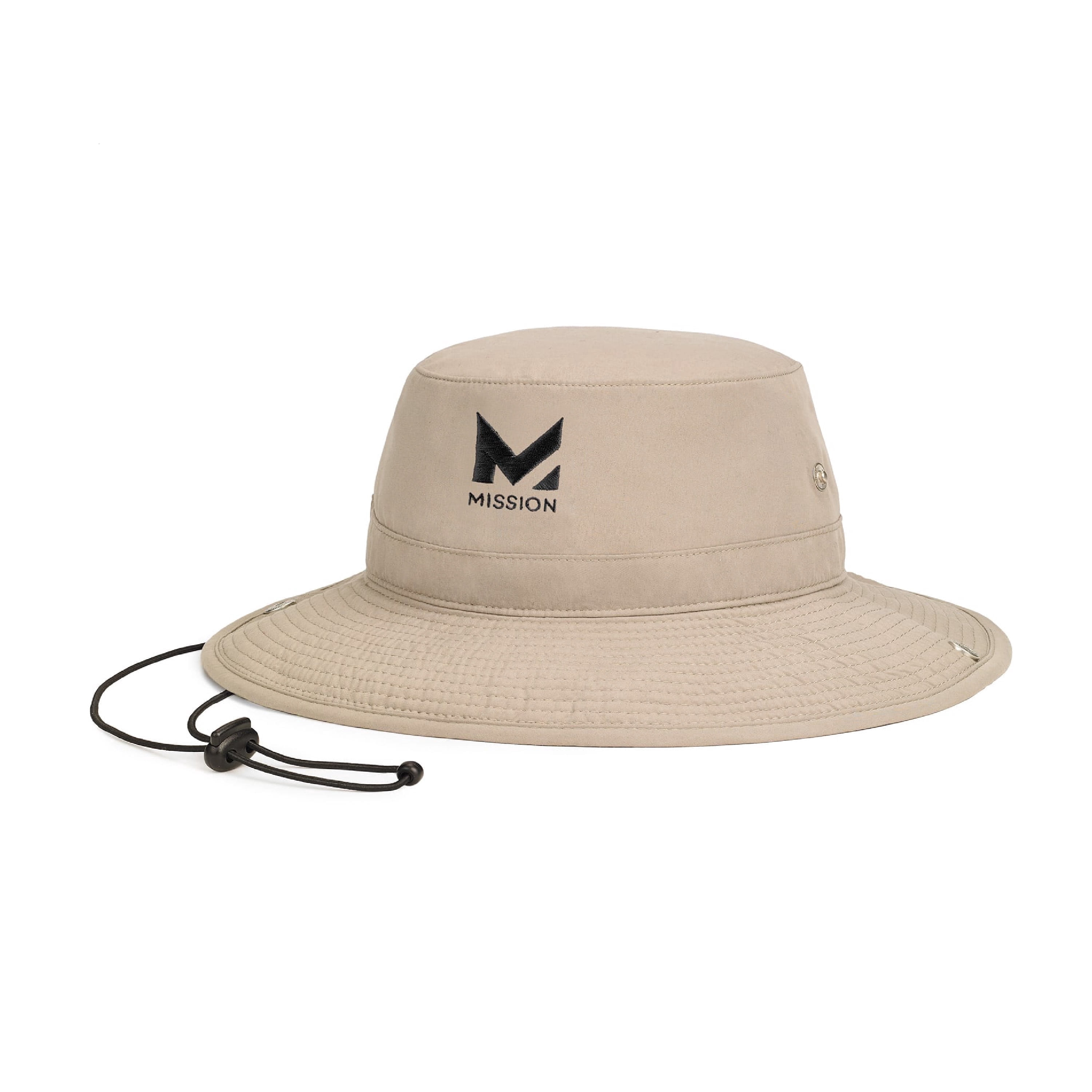 MISSION Cooling UPF Bucket Hat - Unisex Sun Hat for Hiking, Golfing & Fishing - Sweat & Water Activated Technology - Khaki
