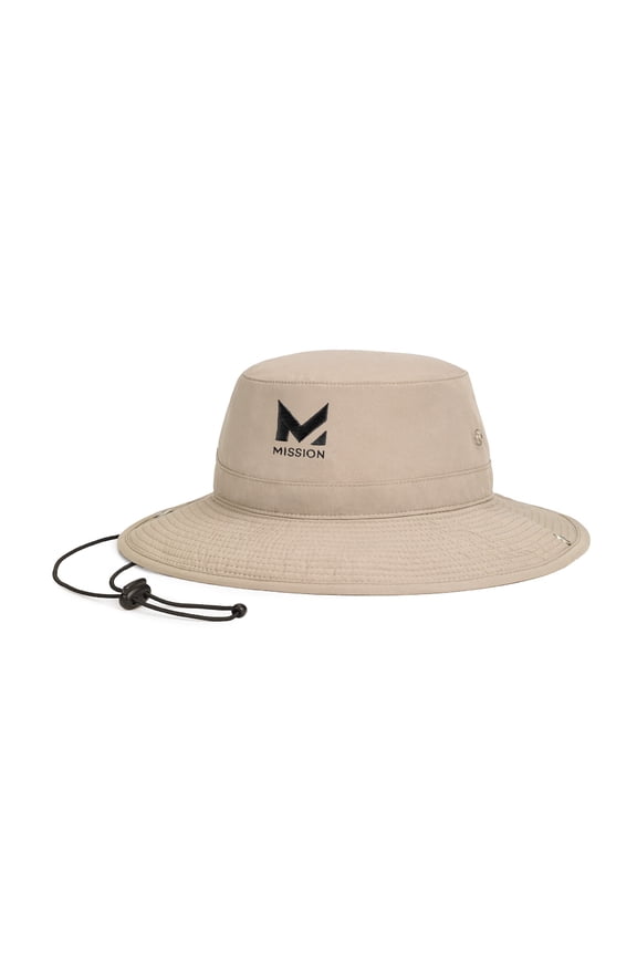 Cooling UPF Bucket Hat - Unisex Sun Hat for Hiking, Golfing & Fishing - Sweat & Water Activated Technology - Khaki