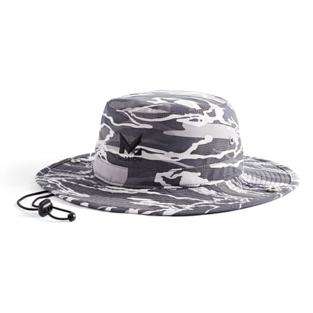 MISSION Cooling UPF Bucket Hat - Unisex Sun Hat for Hiking, Golfing & Fishing - Sweat & Water Activated Technology - Matrix Camo Silver