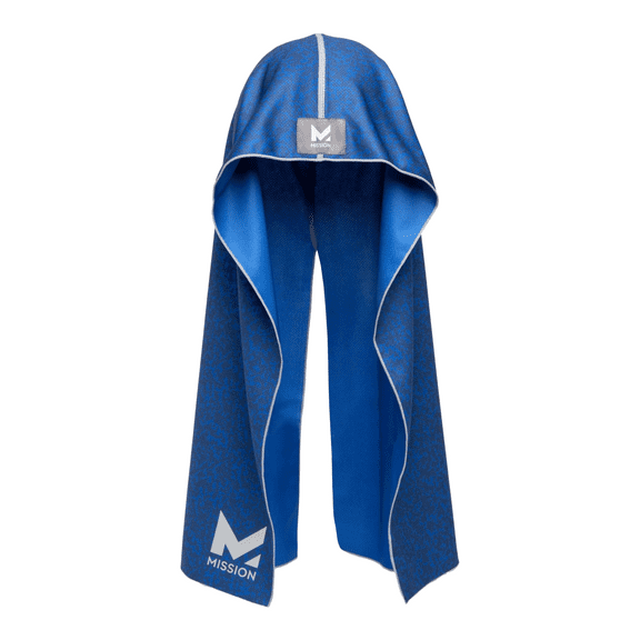 MISSION Cooling Hoodie Towel, Astra Lapis Blue