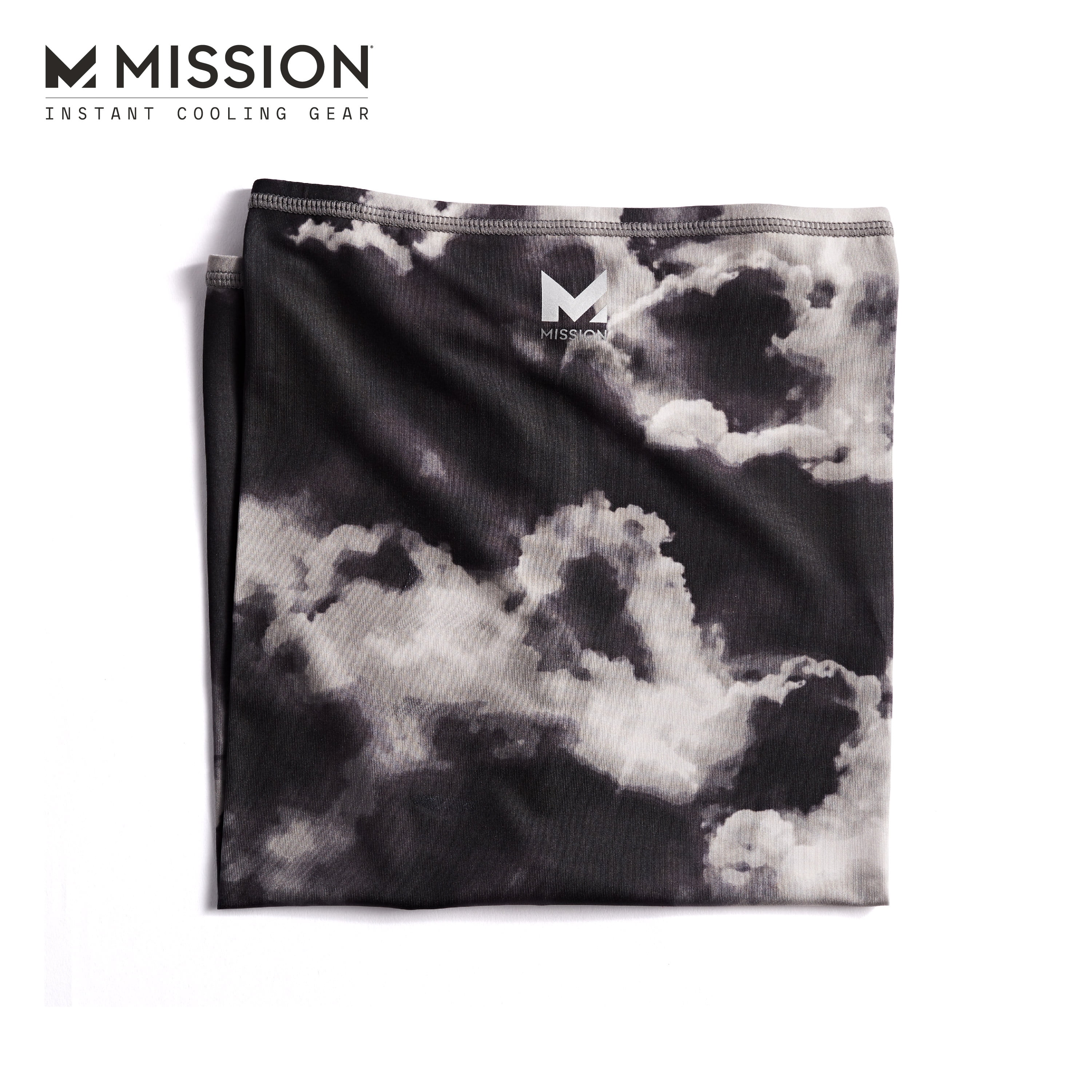 MISSION Cooling Neck Gaiter, One Size, Cloud Quiet