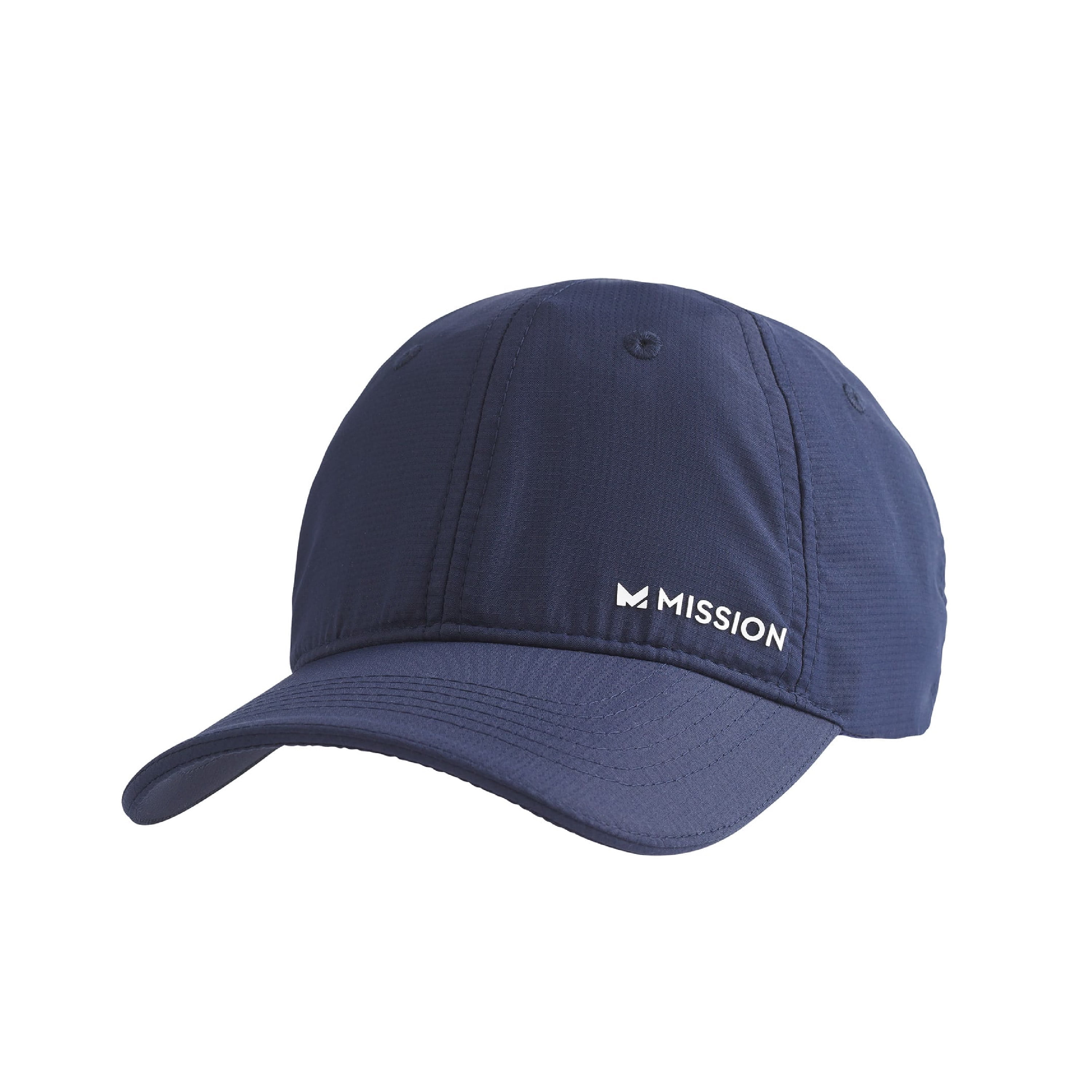 Mission Cooling Performance Hat Adult unisex Baseball Cap, Cools When Wet, UPF 50, Navy, Size: One size, Blue