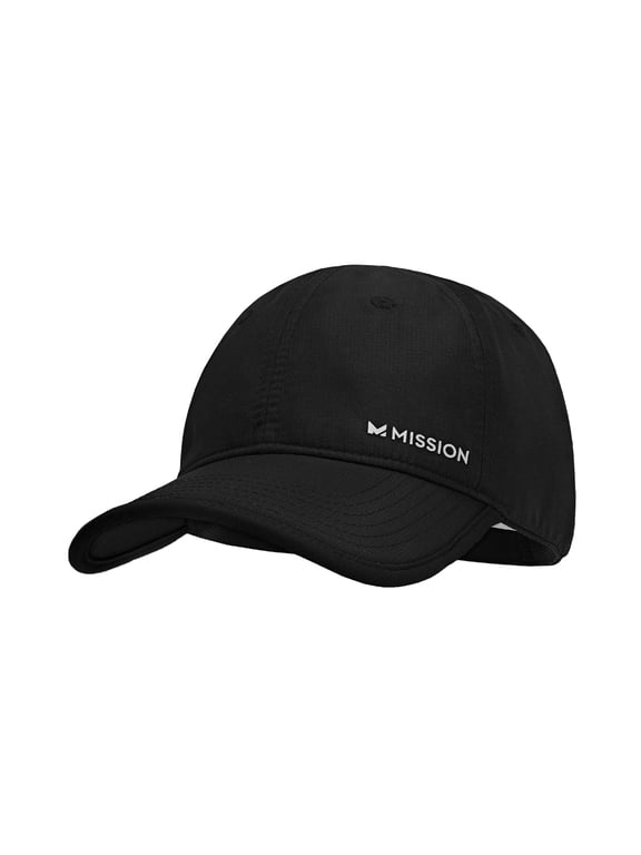 Cooling UPF Performance Hat - Unisex One Size Cap for Workouts, Golf & Running - Sweat & Water Activated Technology – Black