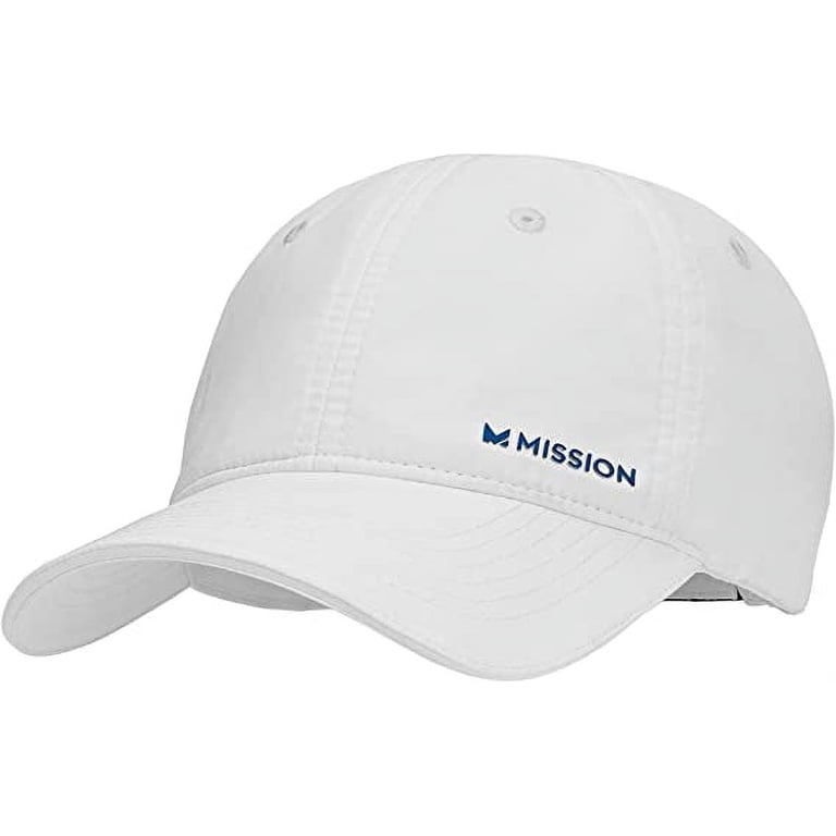 MISSION Cooling Performance Hat Unisex Baseball Cap with  Cooling Performance Hat For Men and Women - Instant-Cooling Fabric Cap White main image 0