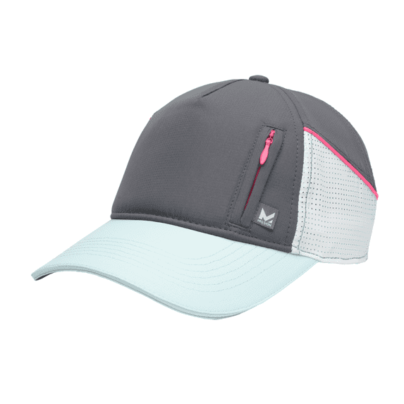 MISSION Cooling Summit Hat, Charcoal/Knockout Pink