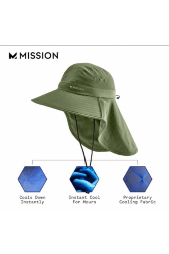 Cooling Sun Defender Hat UPF 50 Wide Brim Sun Hat with Neck Flap, Lightweight Breathable UV Protection Hat for Fishing, Hiking, Camping, Gardening & Outdoor Activities, Bronze Olive Green