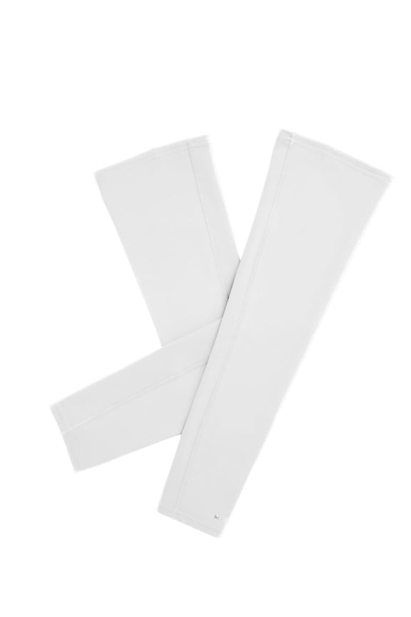 Cooling Sun Sleeves, 2 Pack, UPF 50, Cools When Wet, OSFM, Pure White