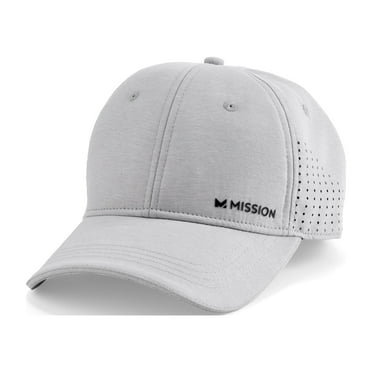 MISSION Cooling Vented Performance Hat, Alloy Heather Gray
