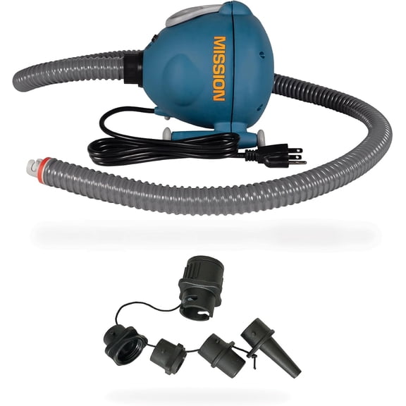 Electric Air Pump for Inflatables, Air Mattress, SUP Boards | Inflator Deflator 120V AC for Pool Floats, Rafts, Reef Mats