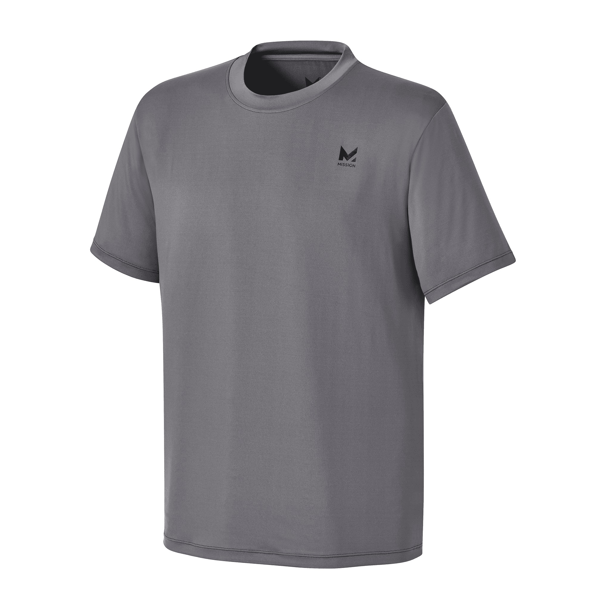 MISSION Mens Performance Shirt Charcoal - LG