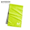 thumbnail image 1 of MISSION Original Cooling Towel Evaporative Cool Tech, Cools when Wet, UPF 50, 10” x 33”, Hi Vis Green, Machine Washable, 1 of 5