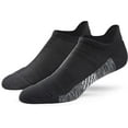 thumbnail image 1 of MISSION Performance Heel Tab Socks Ventilated Heat Release, Unixex, 2 Pair, Black, 1 of 6