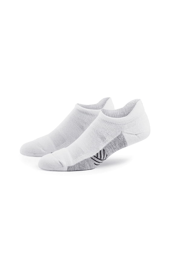 Unisex Performance Heel Tab, Medium, White, 2-Pack