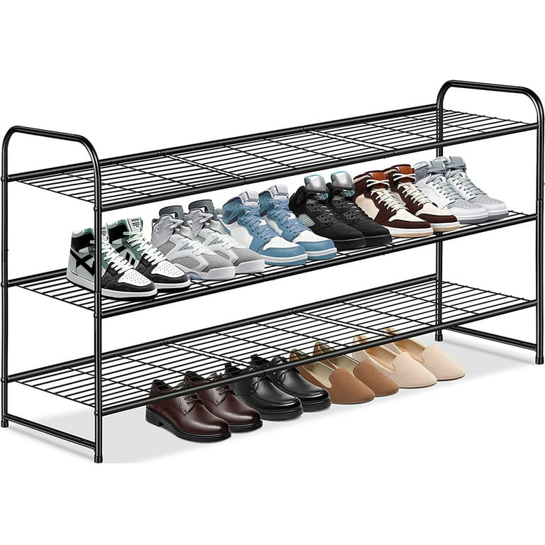https://i5.walmartimages.com/seo/MISSLO-3-Tier-Long-Metal-Shoe-Rack-Closet-Storage-24-Pairs-Stackable-Wide-Wire-Shelf-Men-Sneaker-Organizer-Entryway-Bedroom-Floor-Black_8991a3d6-3efd-4fa8-bd8f-8484849d8d01.ea6b2b46641eaa42b3d3fb760f728bd3.jpeg?odnHeight=768&odnWidth=768&odnBg=FFFFFF