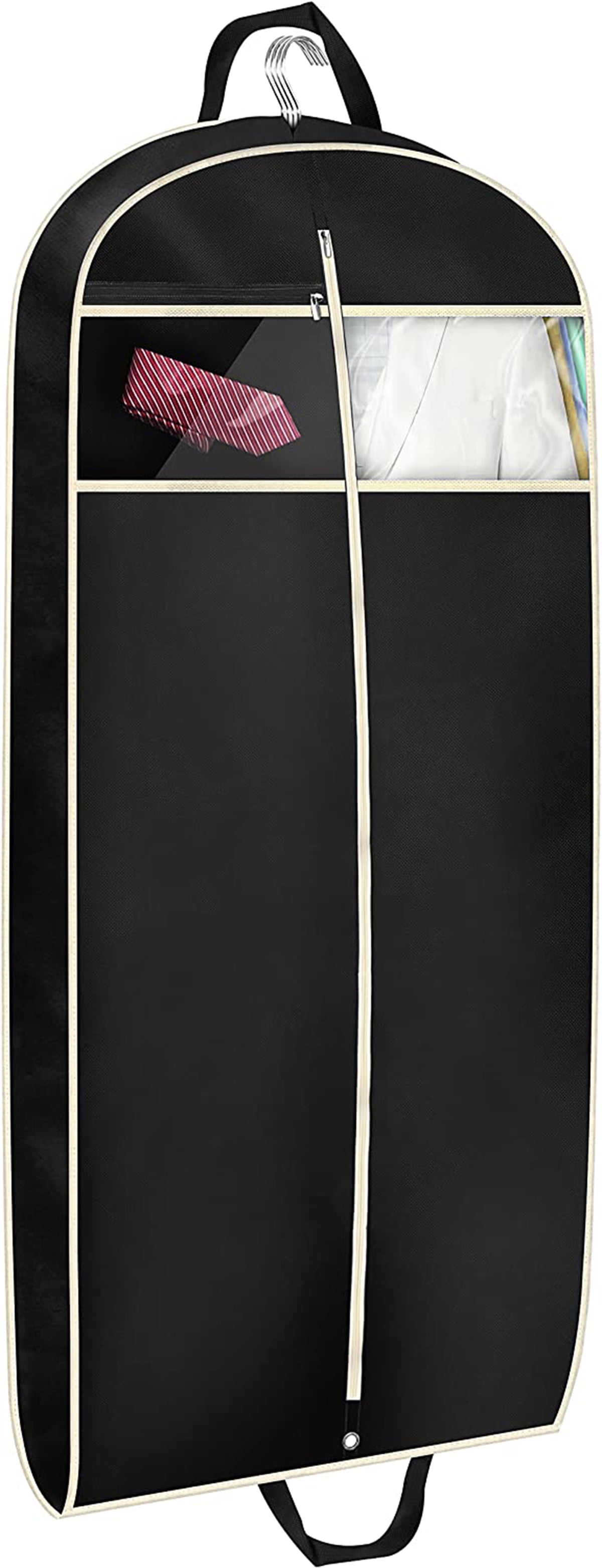 MISSLO 43" Travel Garment Bag for Suit, Dress, Coat, Clothes Garment Cover Moth Proof Hanging
