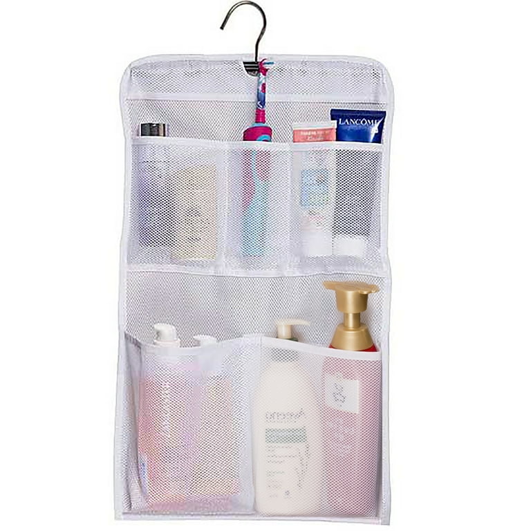 MISSLO 5 Pockets Mesh Shower Caddy Organizer with Rotating Hanger