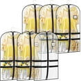 thumbnail image 1 of MISSLO 6 Packs Clear Dance Garment Bags for Dancers with 4 Pockets, 40" Kids Dance Costume Garment Bag, Black, 1 of 7