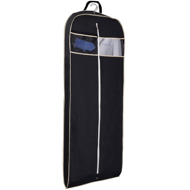 MISSLO 60" Hanging Suit Dress Garment Bag for Travel with Zipper Pocket