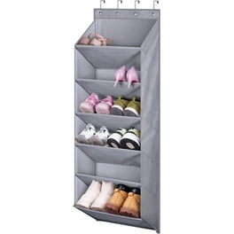 MISSLO 8 Deep Pockets Over the Door Shoe Rack Hanging Shoe Organizer for Closet Holder Fits 20 Pairs Shoe Hanger for Narrow Door Storage Black Walmart