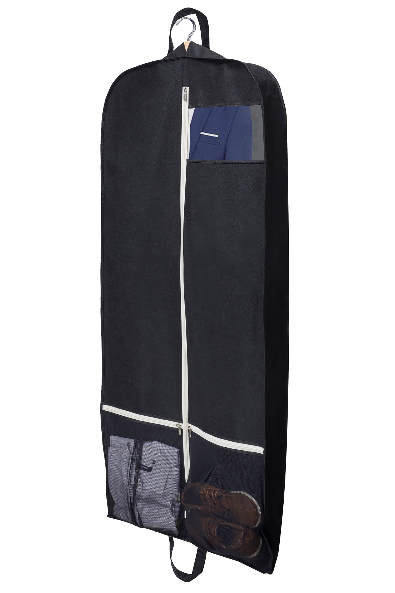 MISSLO Gusseted Hanging Garment Bag 54 Inch Travel Coat Dress Suit
