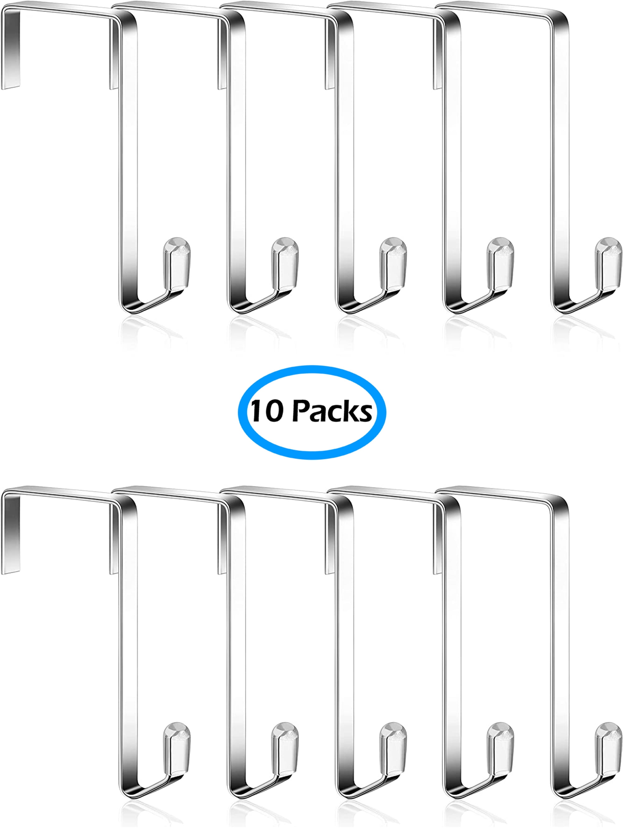 MISSLO Heavy Duty Metal Hook Door Hanger for Robes, Clothes, Towels