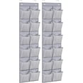 thumbnail image 1 of MISSLO Over The Door Shoe Organizer 12 Large Mesh Pockets Hanging Narrow Closet Door, White, 2 Pack, 1 of 10