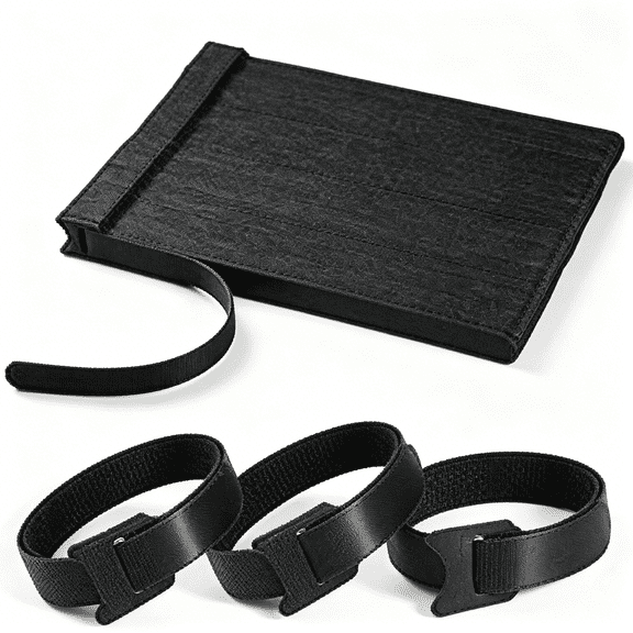 MISSMILE 100 PCS 8 Inches Reusable Cable Ties | Adjustable Cord Wraps, Cable Straps | Hook & Loop Cord Organizer, Cable Management