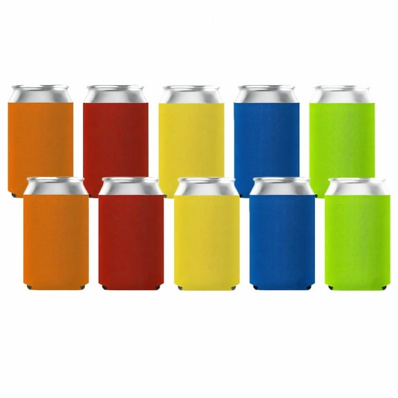 ACDANC 10Pcs Waterproof Design Can Cooler,Universal Fit Can Bottle Sleeve,Sleek Aesthetic Can Coozies,Waterproof and Rust-Resistant Can Cooler