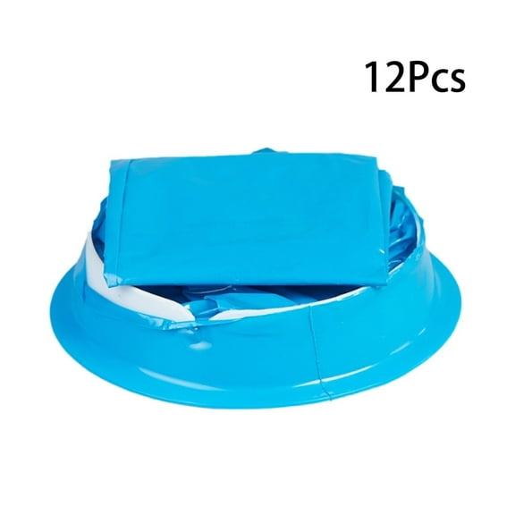 MISSMILE 12Pcs Disposable Vomit Bags,1000ml Capacity Sturdy and Hygienic,Disposable Barf Bags of Compact Design,Puke Bags of Safe Snap Closure,Eco-Friendly PE Material,Blue