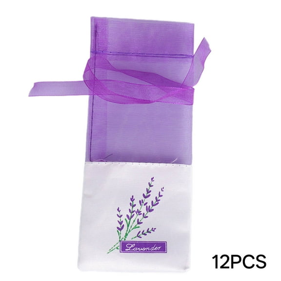 MISSMILE 12Pcs Sachet Bags,Natural Scent Empty Sachet Bags,Portable Fragrance Packaging Bags,Purple-1