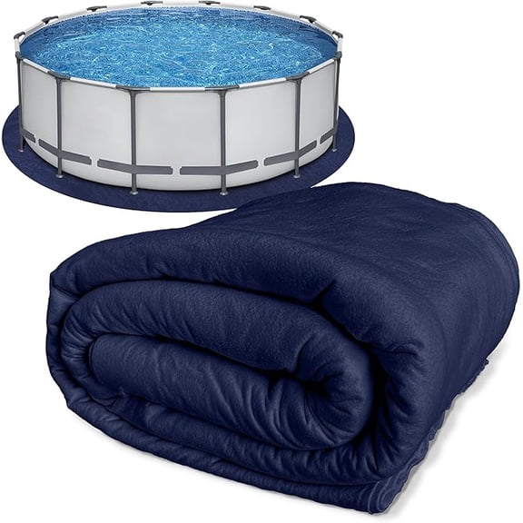 MISSMILE 15-Foot Pool Liner Pad for Above Ground Pools under Pool Padding,Above Ground Pool Pad,Puncture Protection,Extend Liner Life,Durable Geotextile Material