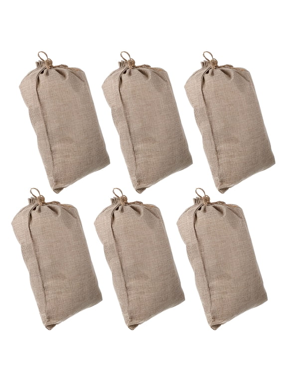 2026 New 6Pcs Fruits Vegetable Storage Burlap Bags Burlap Drawstring Sacks Strong Potato Sacks,Burlap Bags,Produce Bags