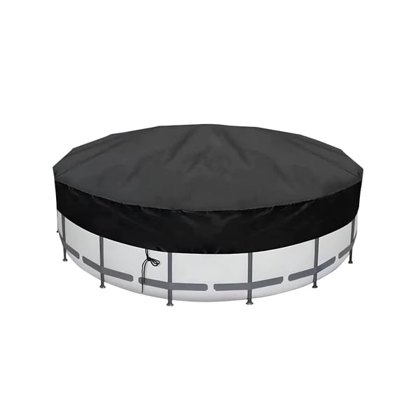 MISSMILE 2026 New Black Pool Cover Uv for Summer, 24 Ft Above Ground Pools, for Pool Protection, Summer Sunshield, Debris Coverage, Outdoor Pool Care