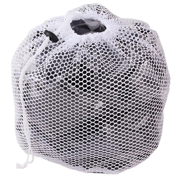 MISSMILE 2026 New Drawstring Net Laundry Saver Mesh Wash Strong Washing Machine Thicken Net Bag Beige Polyester