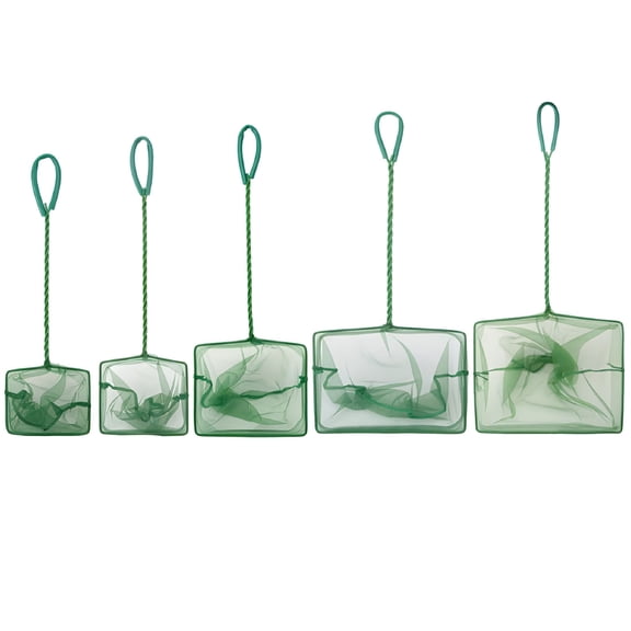 MISSMILE Fine Mesh Aquarium Net Scoop, Plastic Handle Fish Skimmer for Catching Small Fish, Shrimp, Plants
