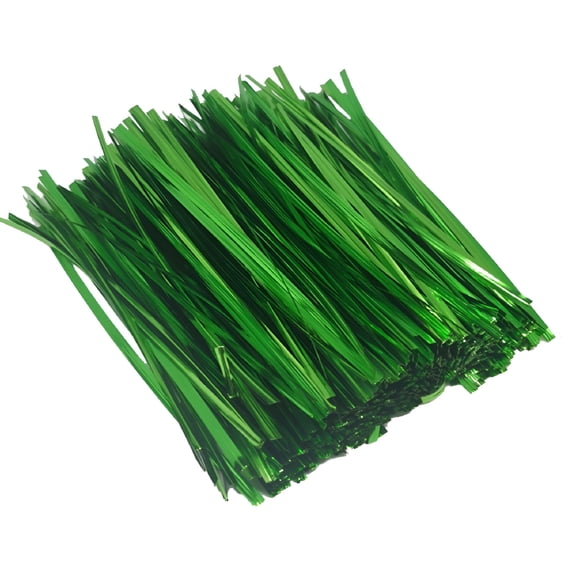 MISSMILE 2026 New Green Plastic Twist Ties,6In Cable Ties,800Pcs Reusable Bag Ties Plastic Bread Twist Tie for Bags,Gardening Tools,Green
