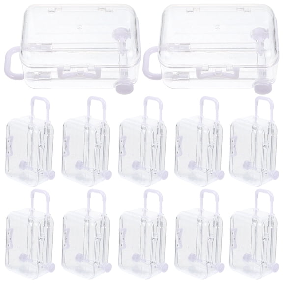 MISSMILE 2026 New Mini Suitcase Favor Box 12Pcs Suitcase Shaped Candy Boxes Mini Suitcase Gift Box for Wedding Party Decorations for Wedding,Party,Birthday,Baby Shower,Celebration