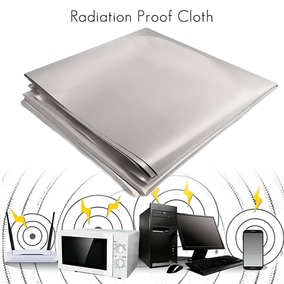 MISSMILE 2026 New Rf Emf Protection Reducing Rfid Signal Wifi Blocking Conductive Shielding Fabric for Clothing,Curtains,Bag,Diy,Electronics,Home 1 Meter