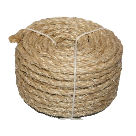 MISSMILE 2026 New Sisal Twine Rope Cat Scratching Post Claw Control Toy Durable Tree Scratching Rope Furniture Protector Hemp Rope Thick 65Feet Linen