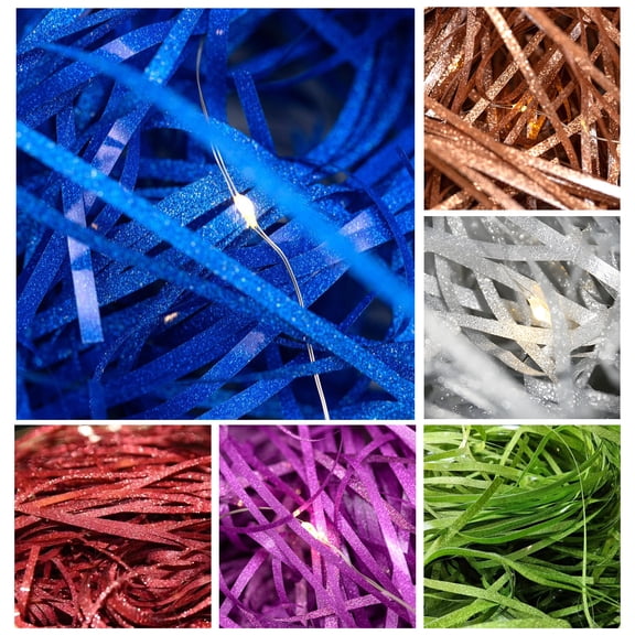 MISSMILE 21.16oz Basket Filler,Wave Texture Plastic Shredded Paper for Gift Baskets,Stuffing for Crafts Box Filler for Gift Wrapping,Basket Filling,Wedding Decorations